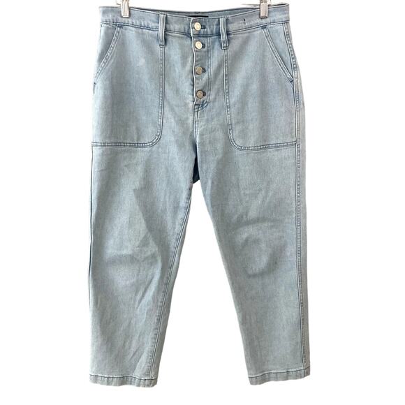 J. Crew Straight Leg Crop Jean - Light Wash Denim - 31 - Picture 1 of 9